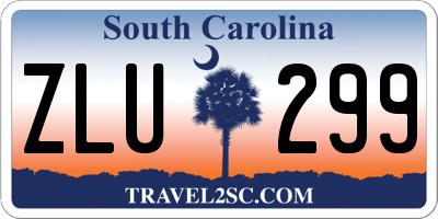 SC license plate ZLU299