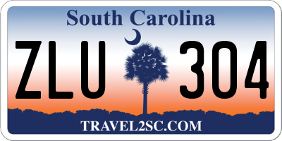 SC license plate ZLU304