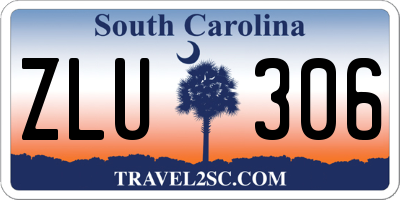 SC license plate ZLU306