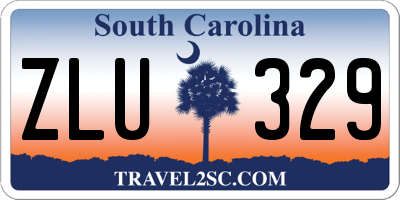 SC license plate ZLU329