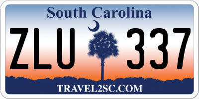 SC license plate ZLU337