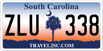 SC license plate ZLU338