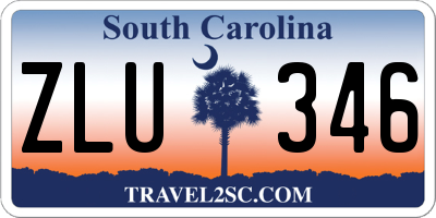 SC license plate ZLU346