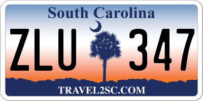 SC license plate ZLU347