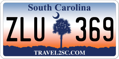 SC license plate ZLU369
