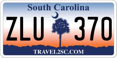 SC license plate ZLU370