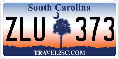 SC license plate ZLU373