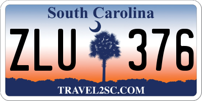 SC license plate ZLU376