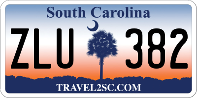 SC license plate ZLU382