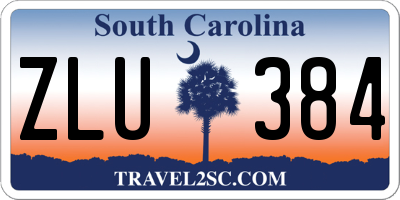 SC license plate ZLU384