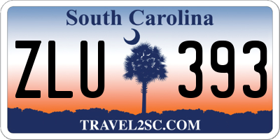 SC license plate ZLU393