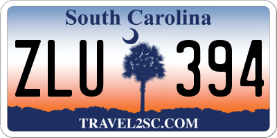 SC license plate ZLU394