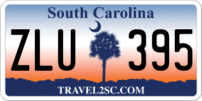 SC license plate ZLU395