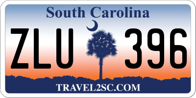 SC license plate ZLU396