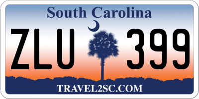 SC license plate ZLU399