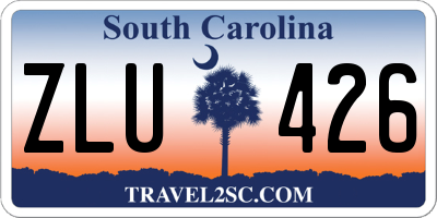 SC license plate ZLU426