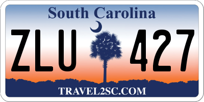 SC license plate ZLU427