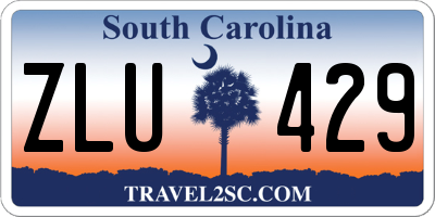 SC license plate ZLU429