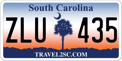 SC license plate ZLU435