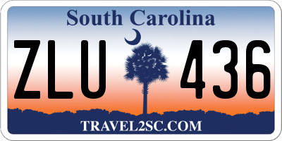 SC license plate ZLU436