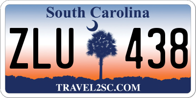 SC license plate ZLU438