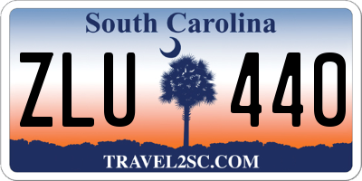 SC license plate ZLU440