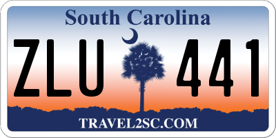 SC license plate ZLU441