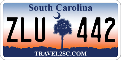 SC license plate ZLU442