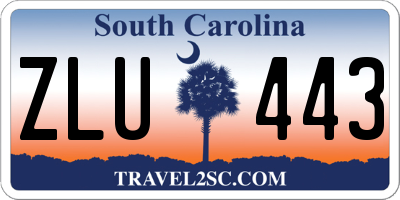 SC license plate ZLU443