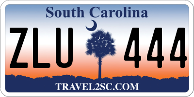 SC license plate ZLU444