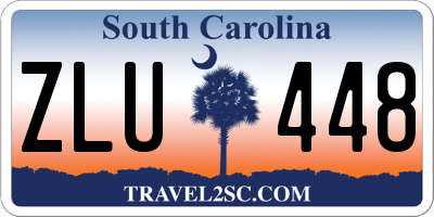 SC license plate ZLU448
