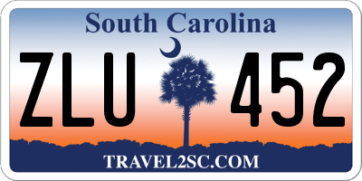 SC license plate ZLU452