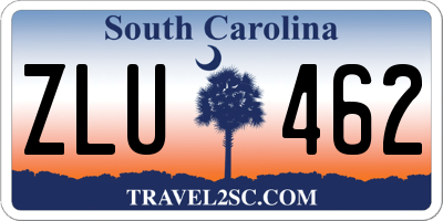 SC license plate ZLU462