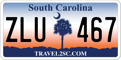 SC license plate ZLU467