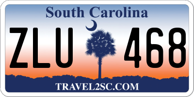 SC license plate ZLU468