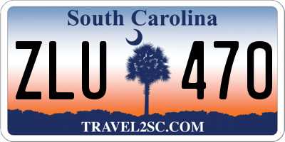 SC license plate ZLU470