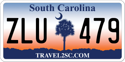 SC license plate ZLU479