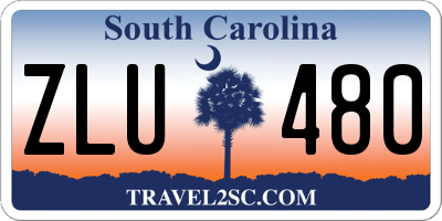 SC license plate ZLU480
