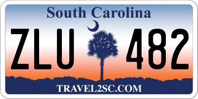 SC license plate ZLU482