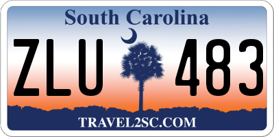 SC license plate ZLU483
