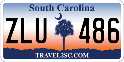 SC license plate ZLU486