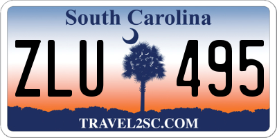 SC license plate ZLU495