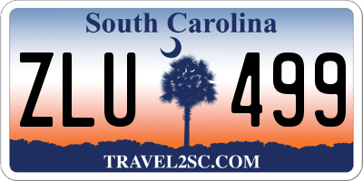 SC license plate ZLU499