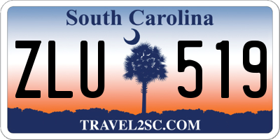 SC license plate ZLU519