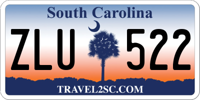 SC license plate ZLU522
