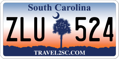 SC license plate ZLU524