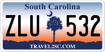 SC license plate ZLU532