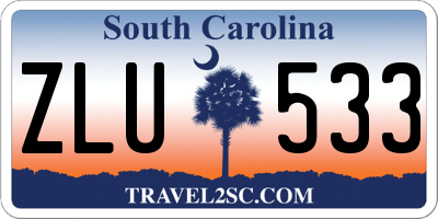 SC license plate ZLU533