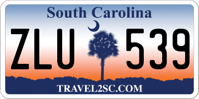 SC license plate ZLU539