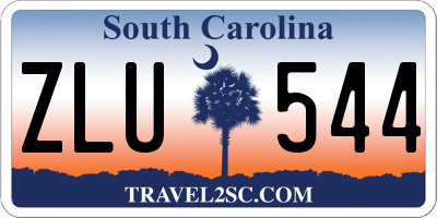 SC license plate ZLU544